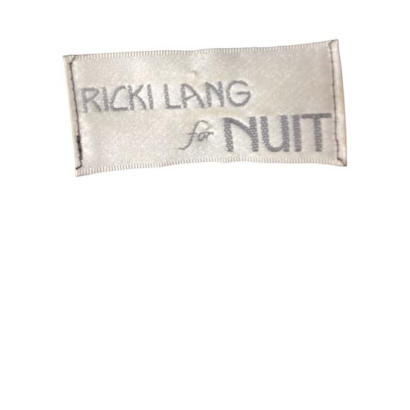 Ricki Lang VTG Dress Women’s Size Medium Sparkly Open Back in Black - Picture 4 of 4